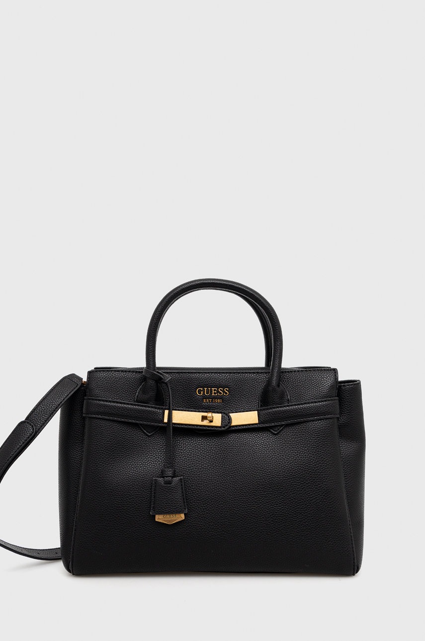 

Чанта Guess в черно, Черен