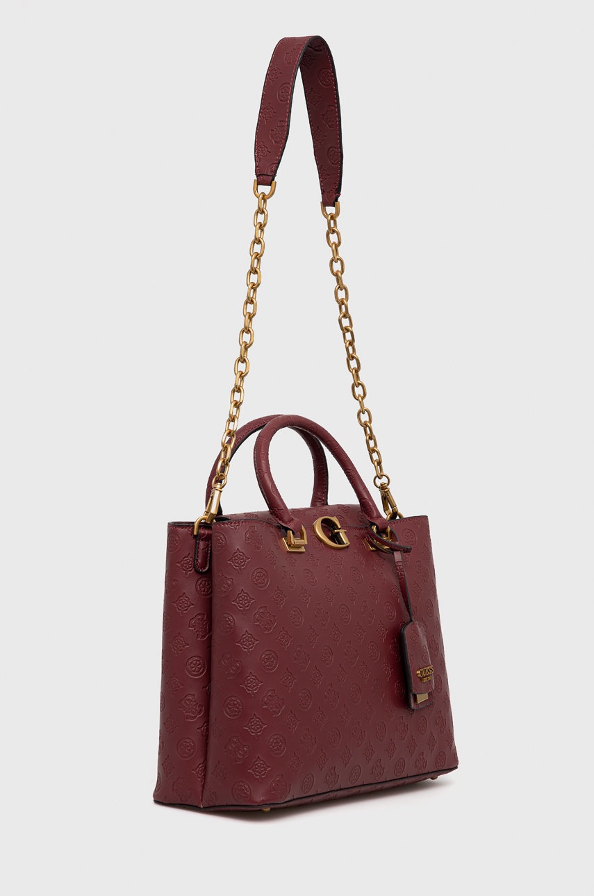 

Сумочка Guess колір бордовий
