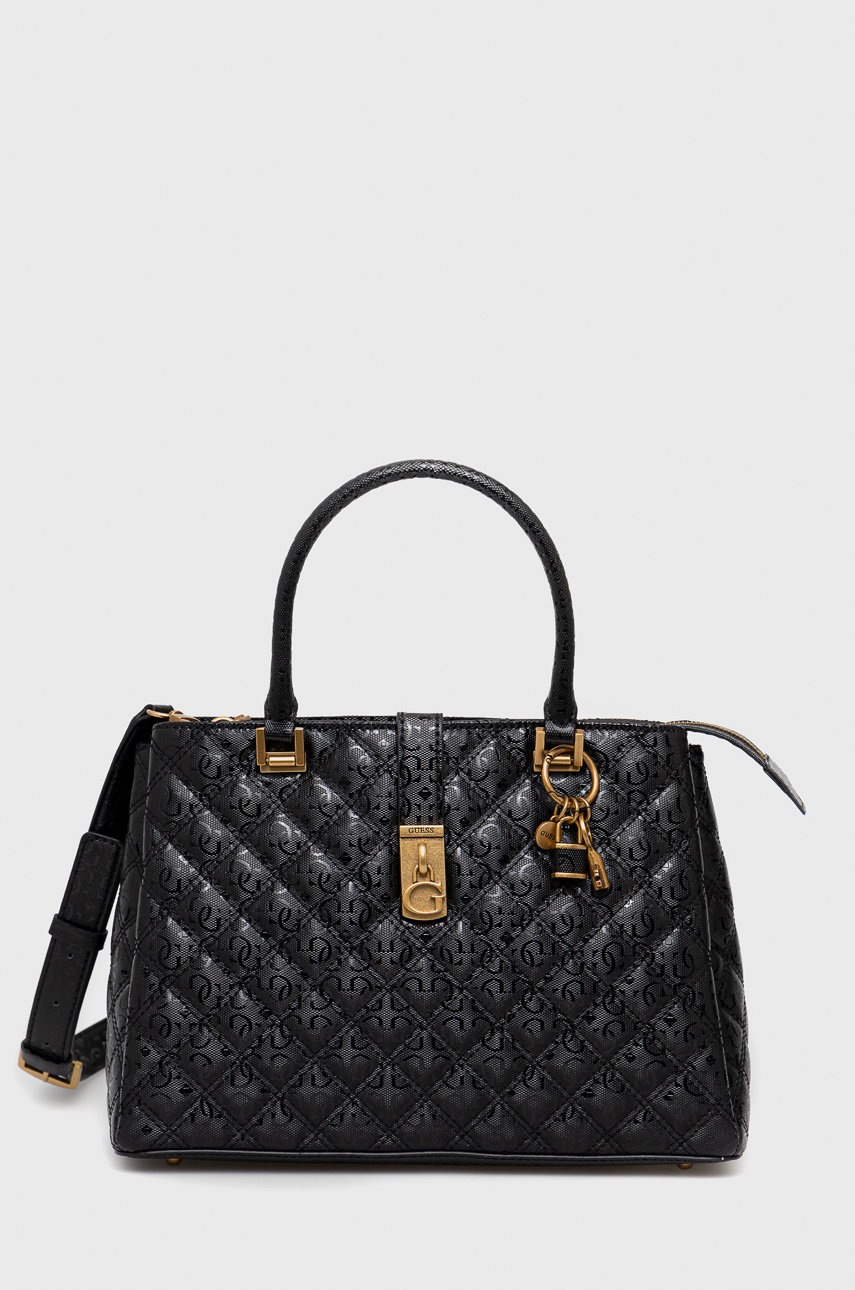 

Чанта Guess в черно, Черен