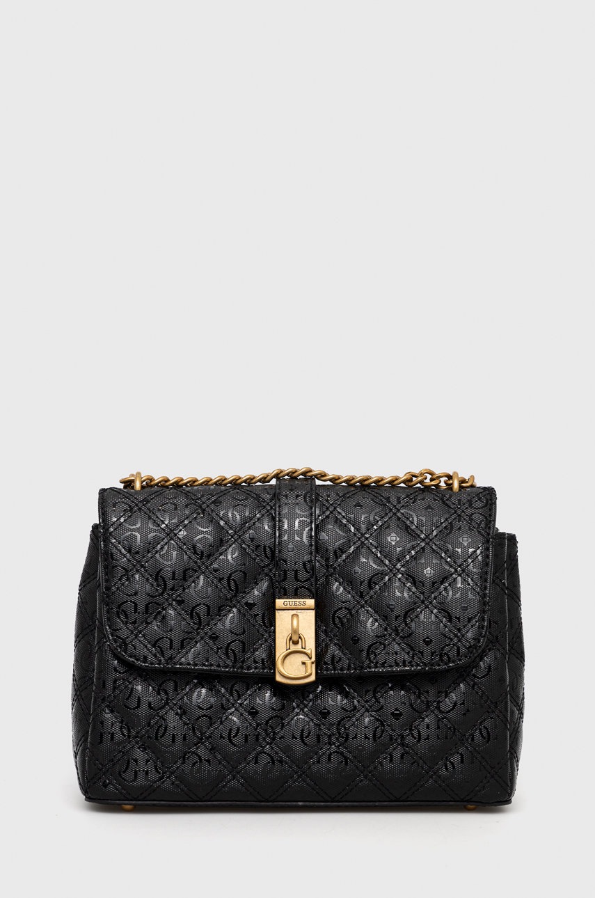 

Чанта Guess в черно, Черен