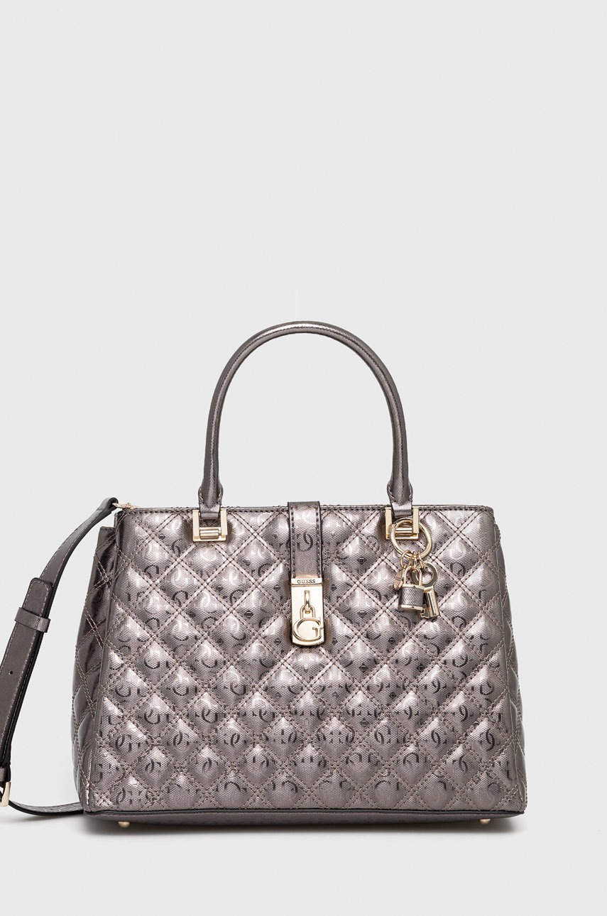 

Чанта Guess в сребристо, Сребърен