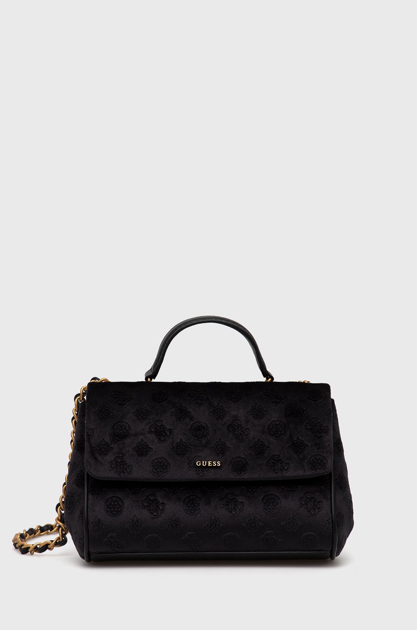 

Чанта Guess в черно, Черен