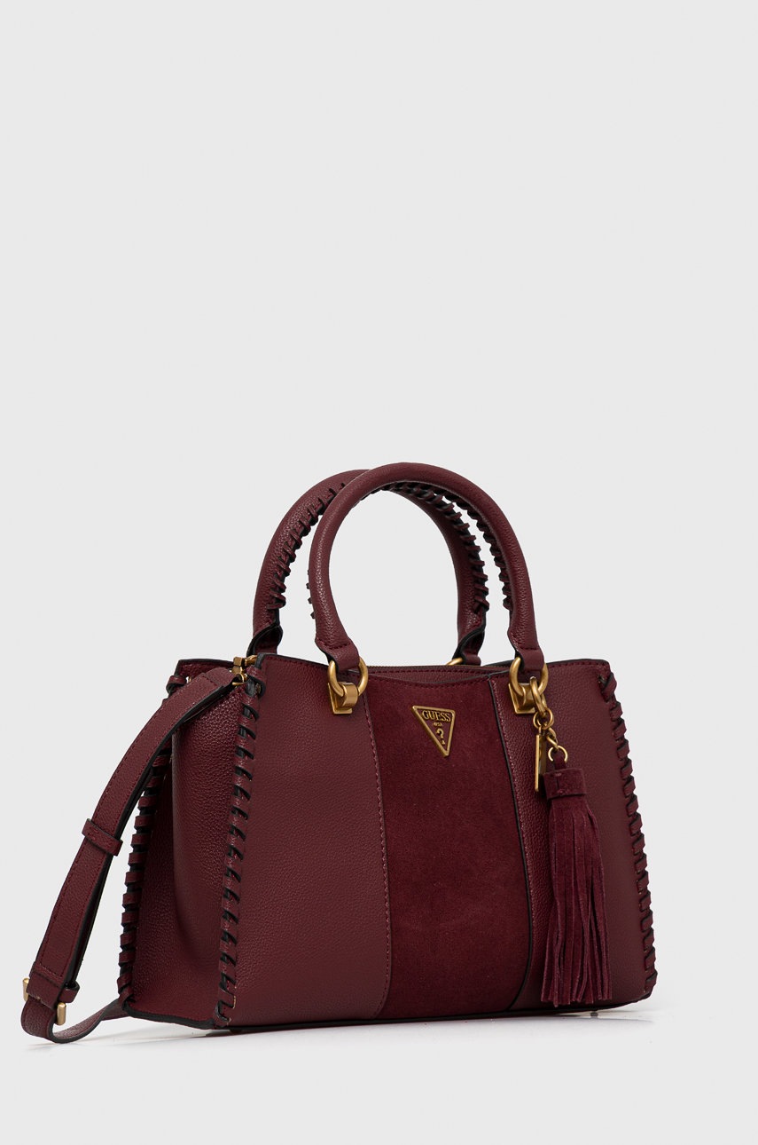 

Сумочка Guess колір бордовий