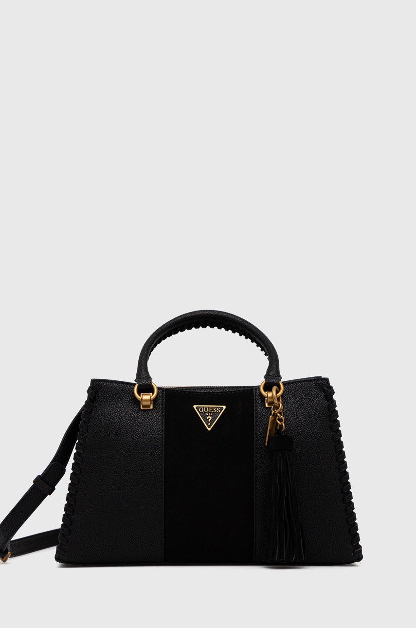 

Чанта Guess в черно, Черен