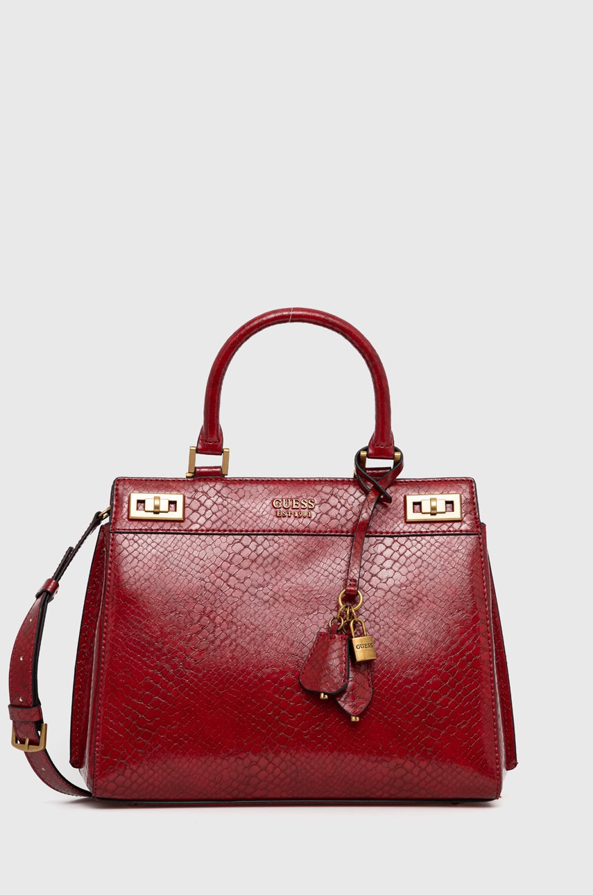 

Чанта Guess в червено, Червен