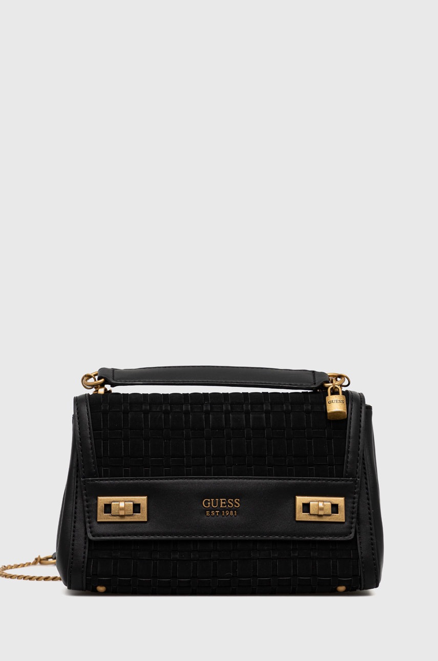 

Чанта Guess в черно, Черен