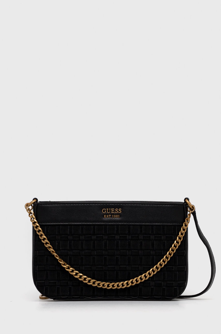 

Чанта Guess в черно, Черен