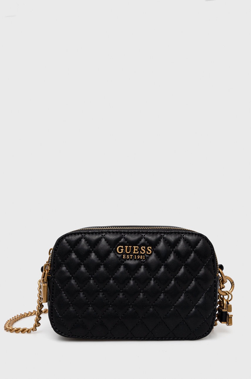 

Чанта Guess в черно, Черен