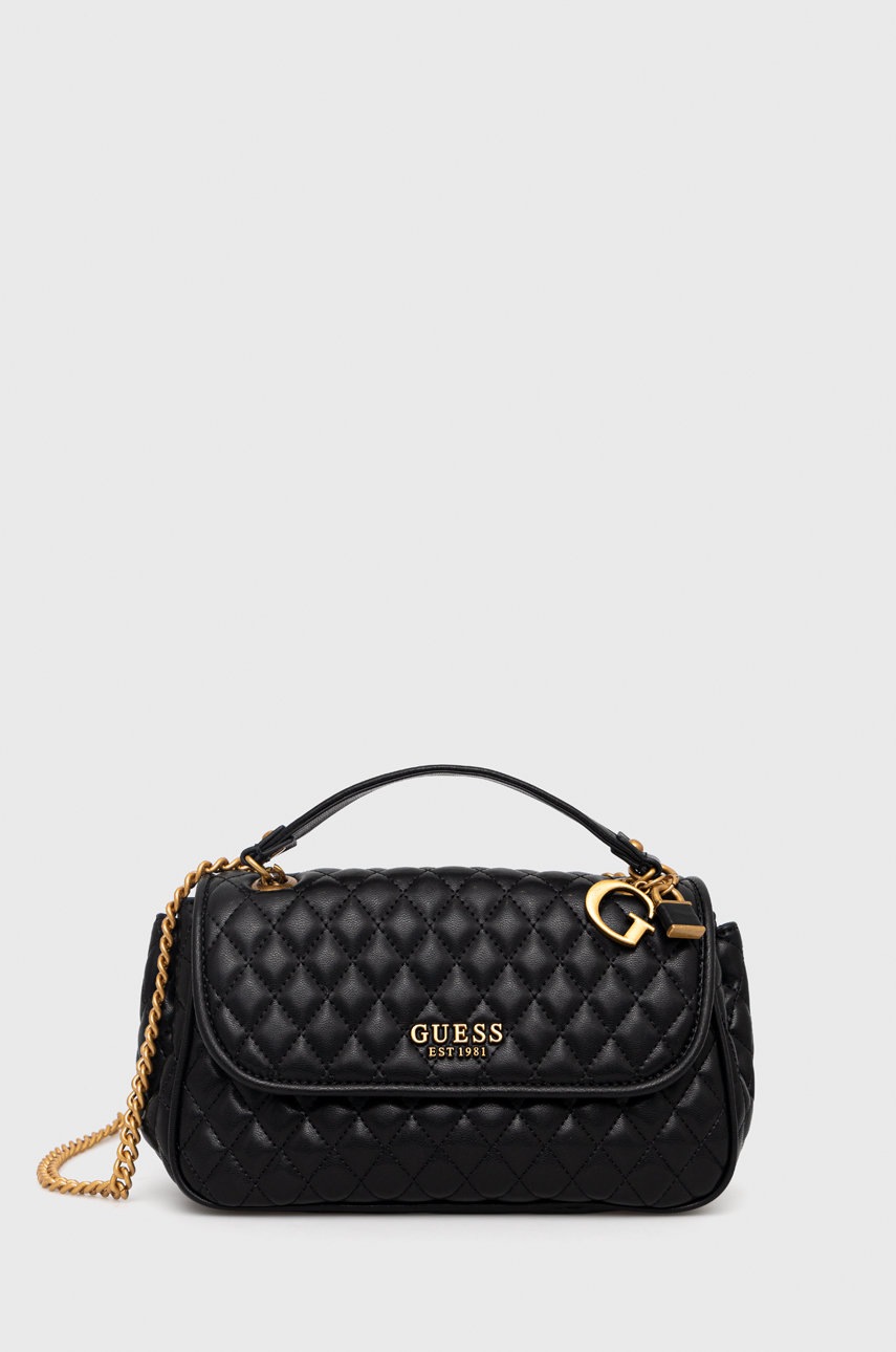 

Чанта Guess в черно, Черен