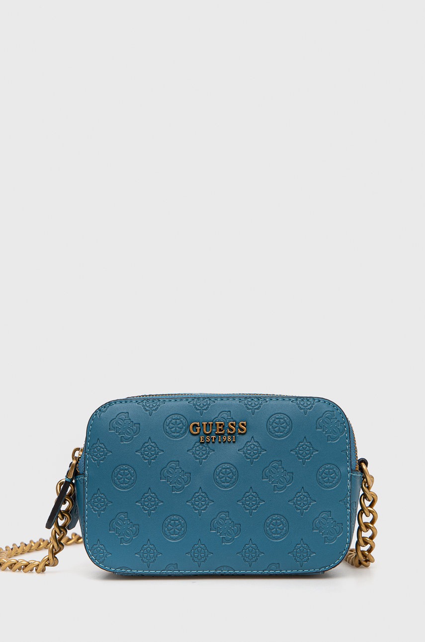 

Чанта Guess в синьо, Син