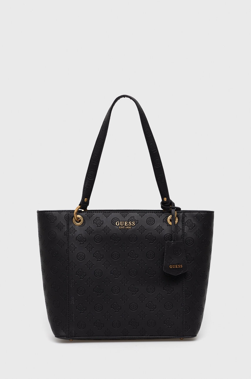 

Чанта Guess в черно, Черен
