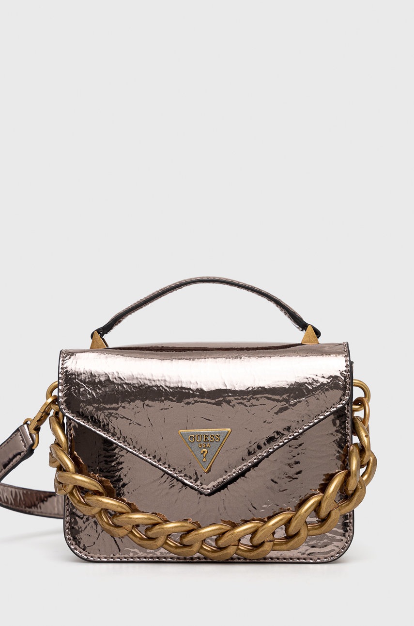 

Чанта Guess в сребристо, Сребърен