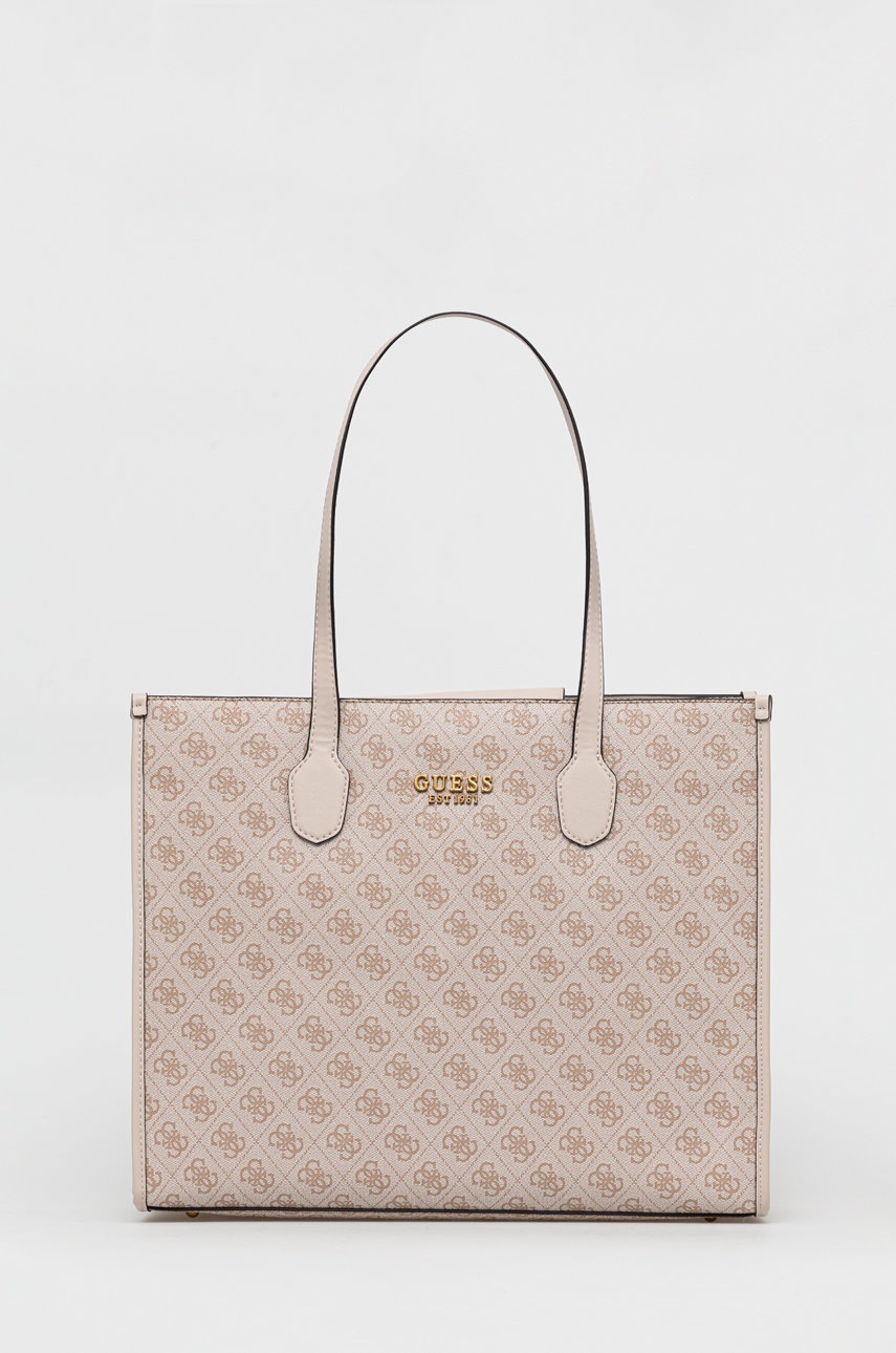 

Чанта Guess в бежово, Бежов