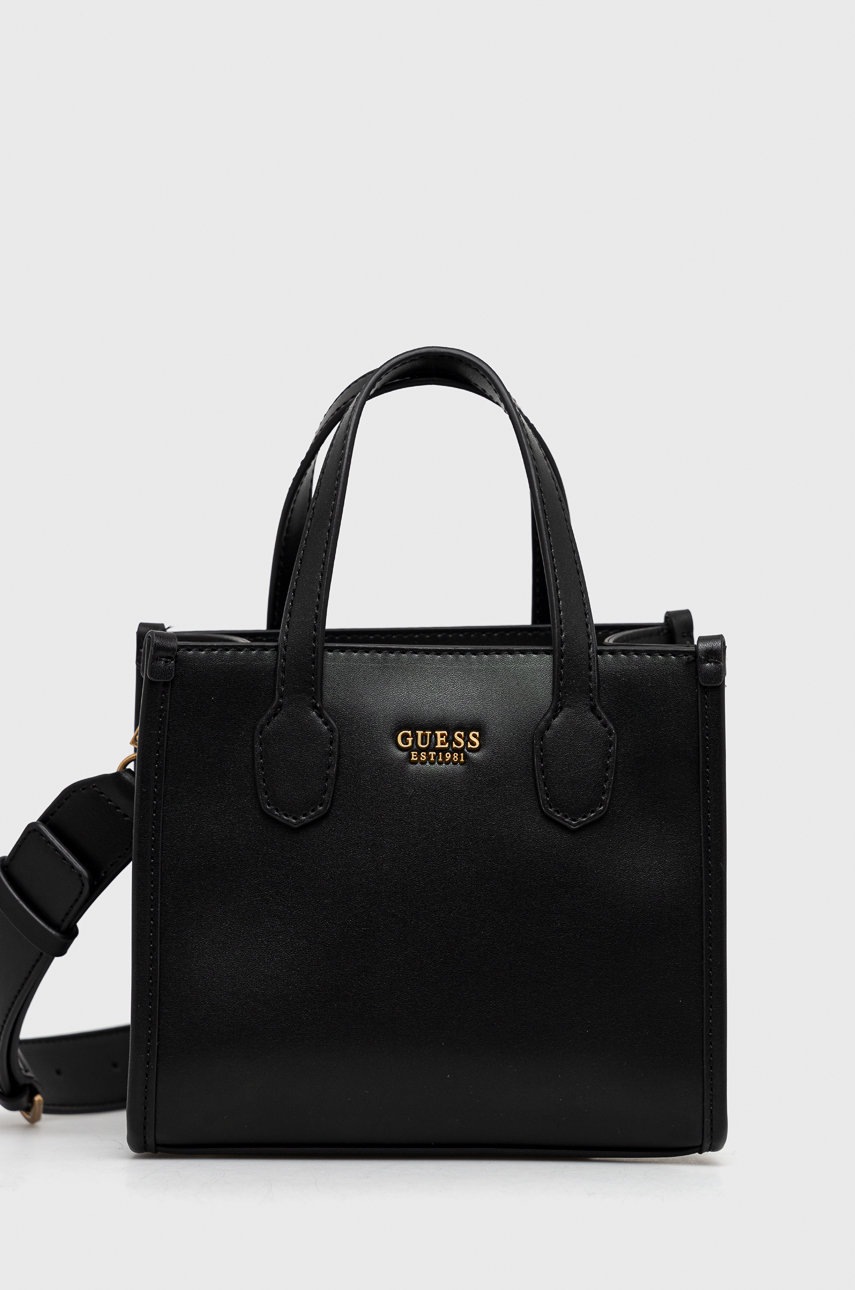 

Чанта Guess в черно, Черен