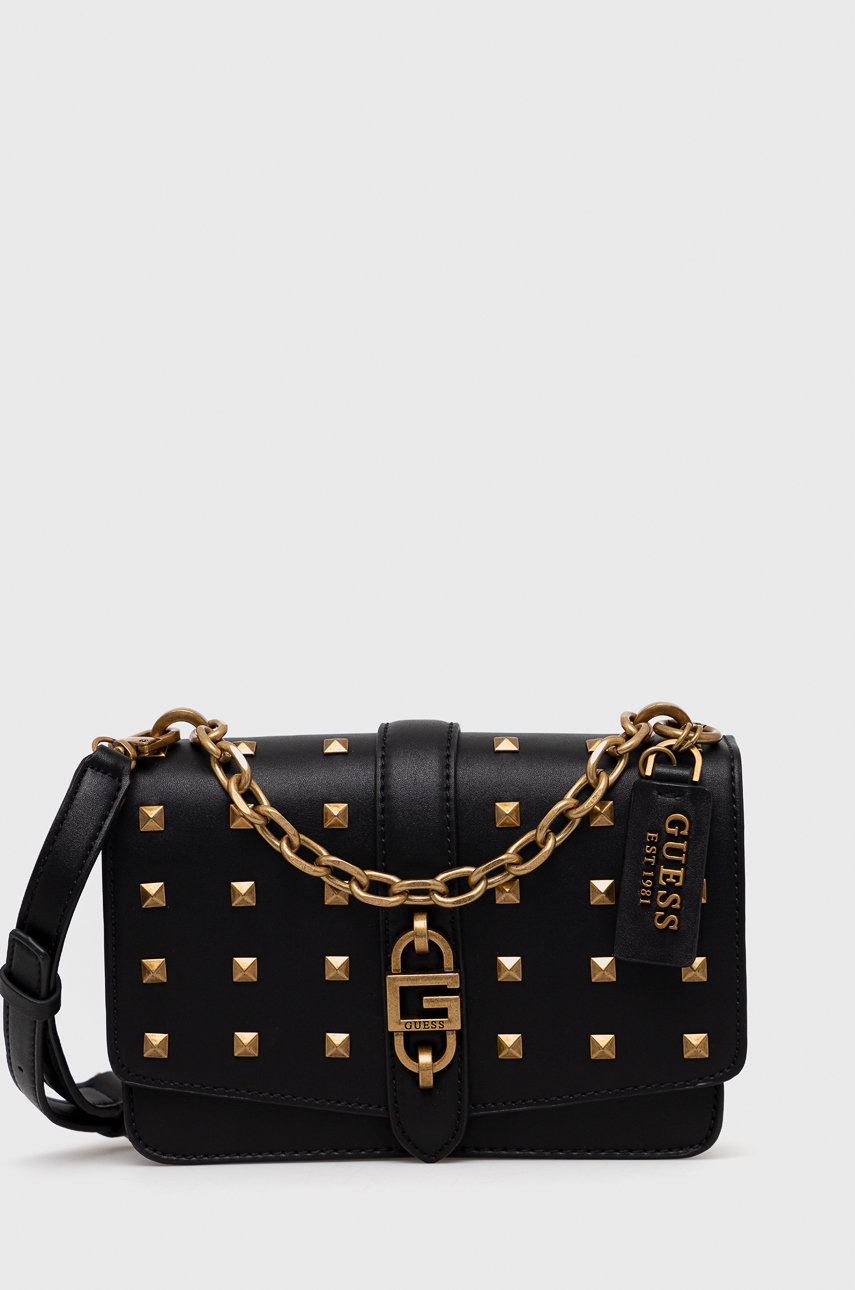 

Чанта Guess в черно, Черен