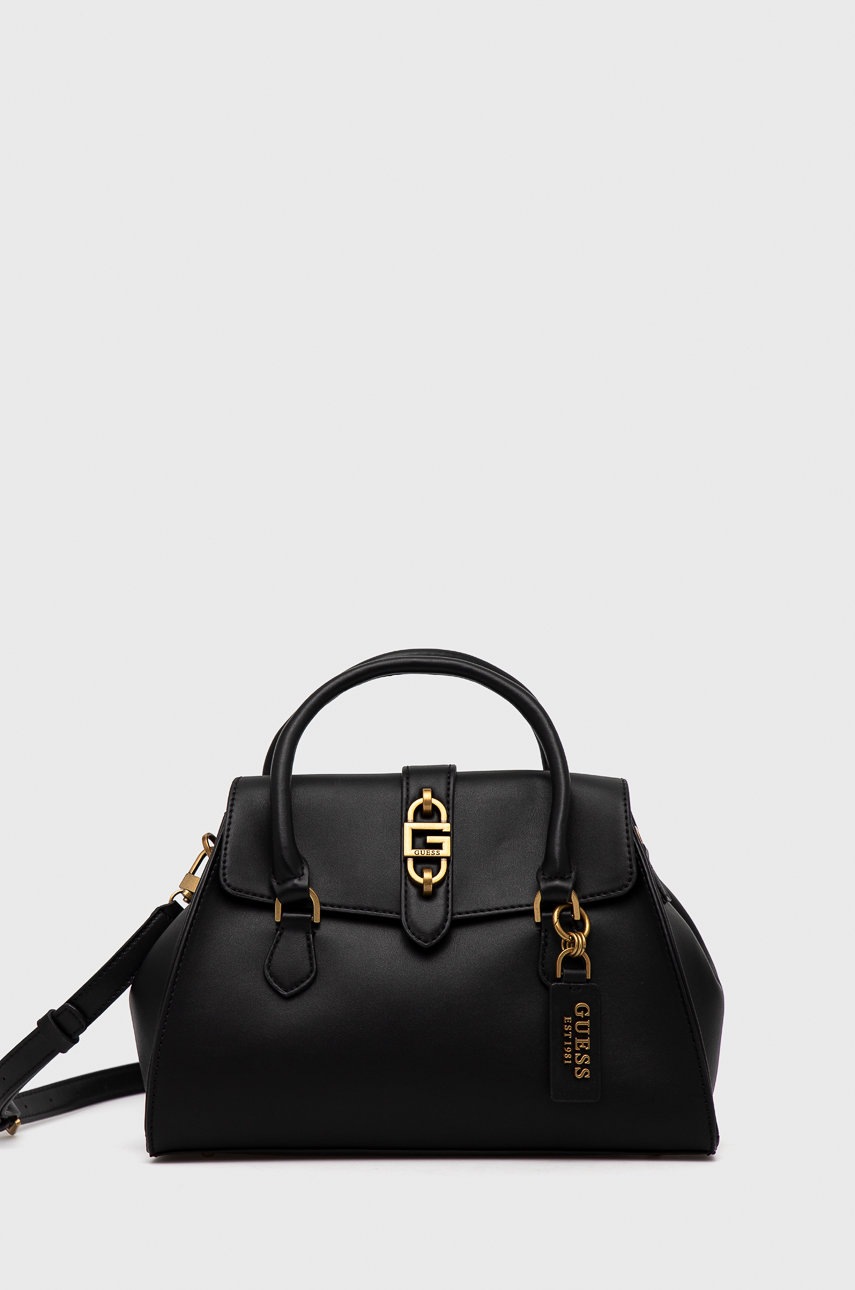 

Чанта Guess в черно, Черен