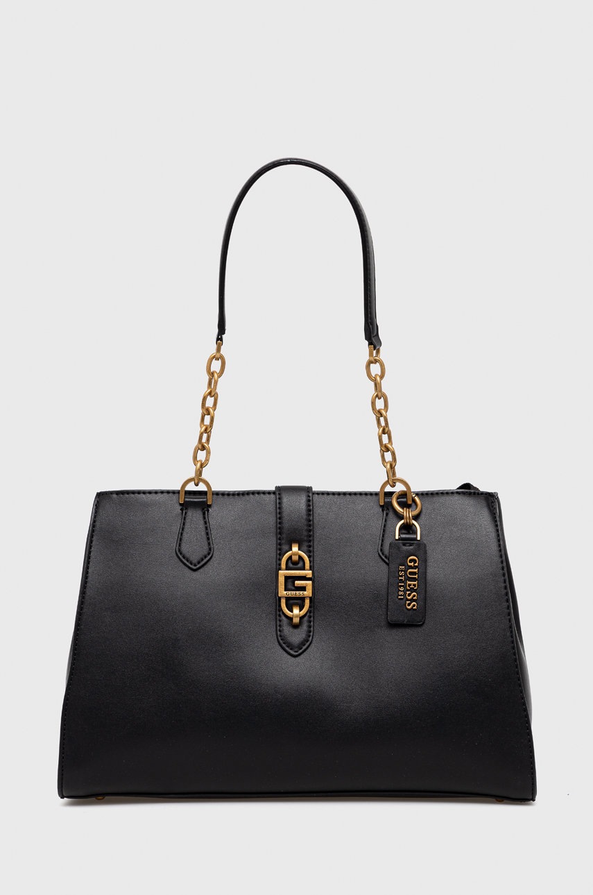 

Чанта Guess в черно, Черен