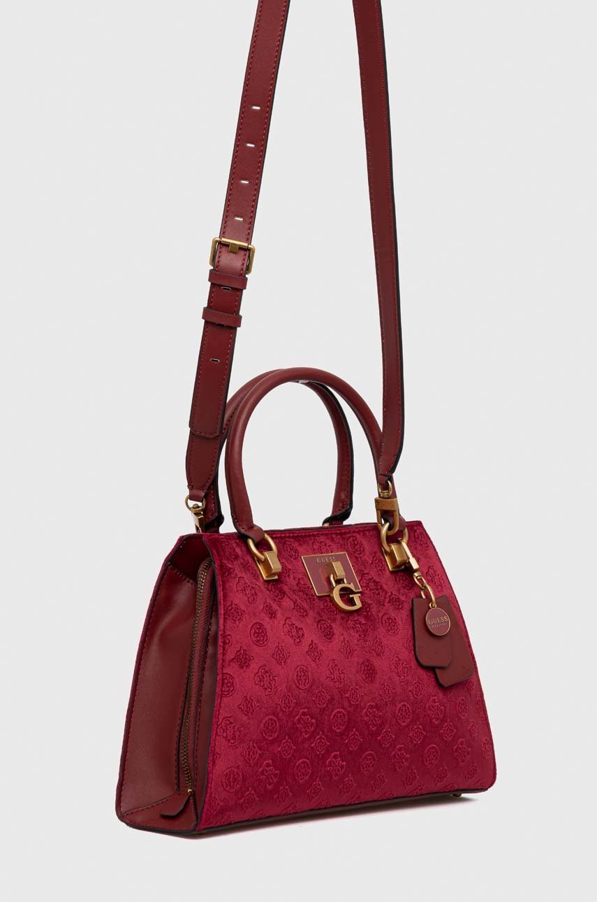 

Сумочка Guess колір бордовий