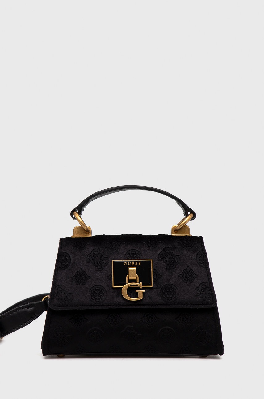 

Чанта Guess в черно, Черен