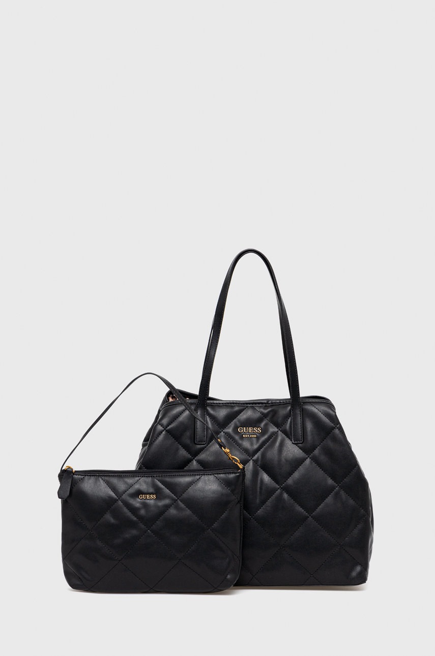 

Чанта Guess в черно, Черен