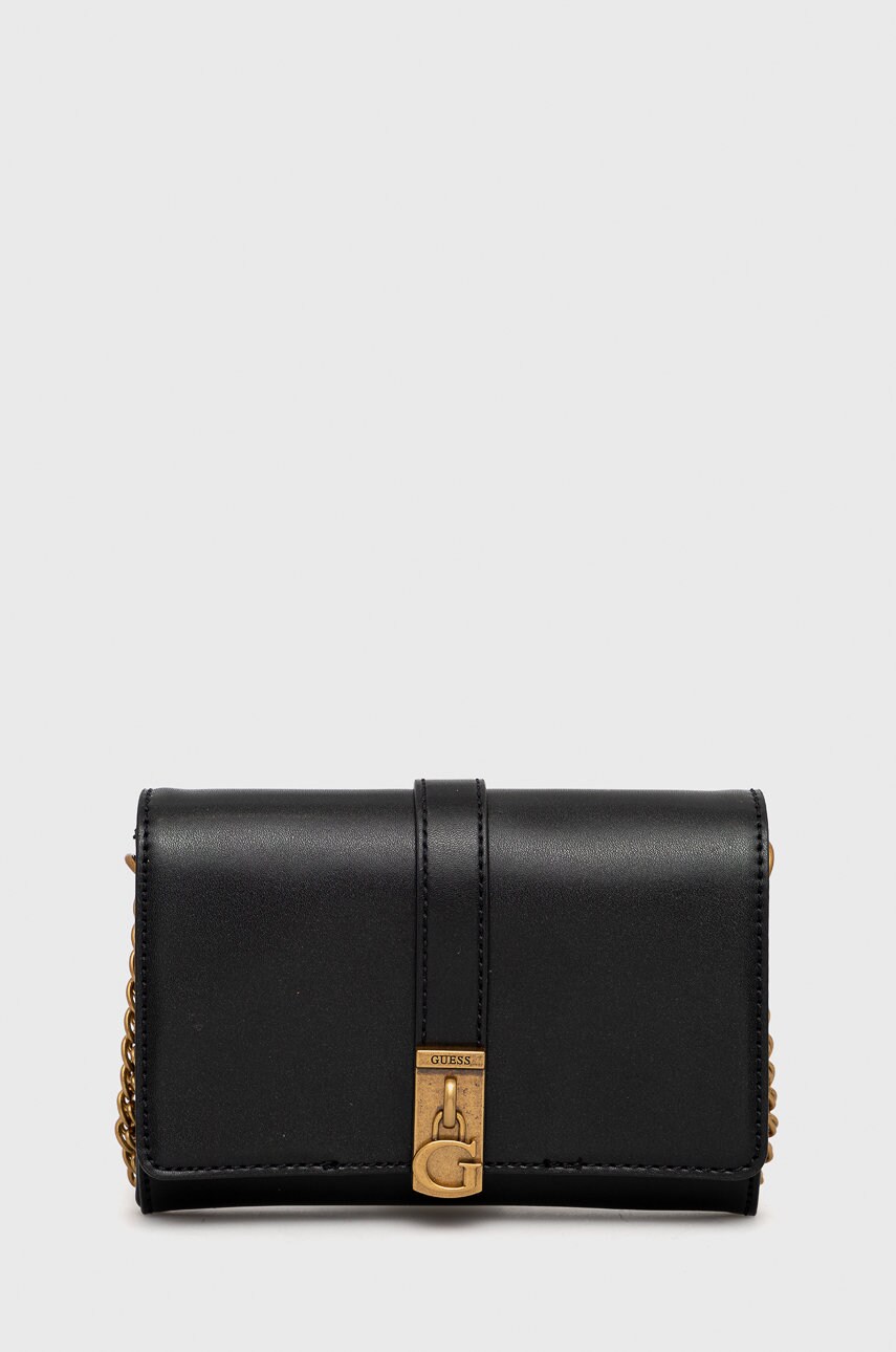 

Чанта Guess в черно, Черен
