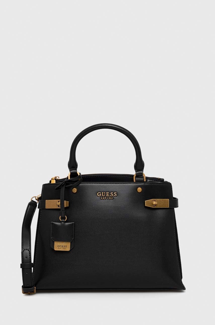 

Чанта Guess в черно, Черен