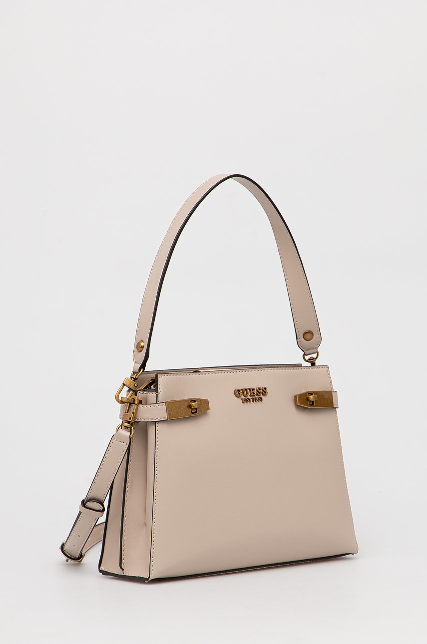 

Сумочка Guess колір бежевий