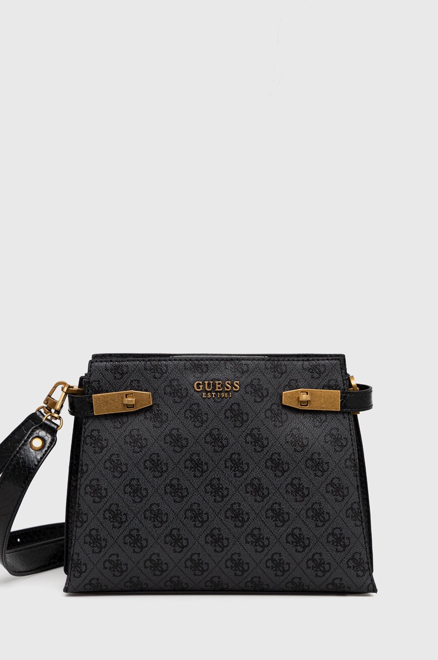

Чанта Guess в черно, Черен