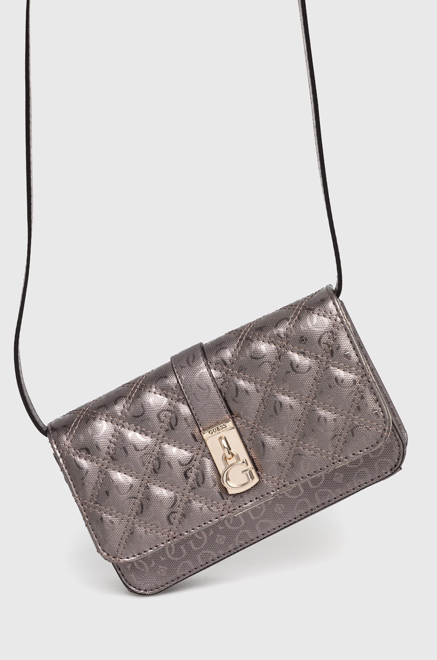 

Чанта Guess в сребристо, Сребърен
