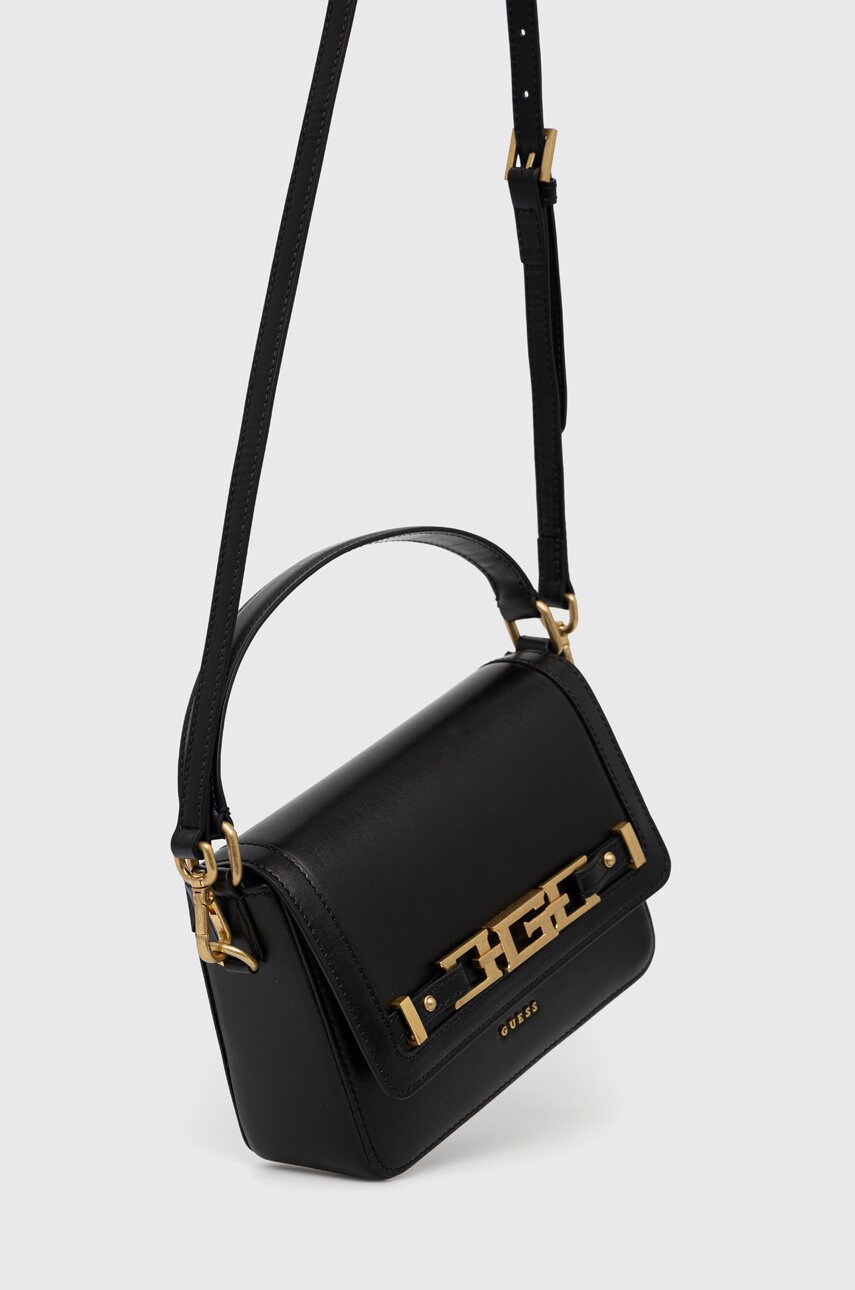 

Кожаная сумочка Guess цвет чёрный