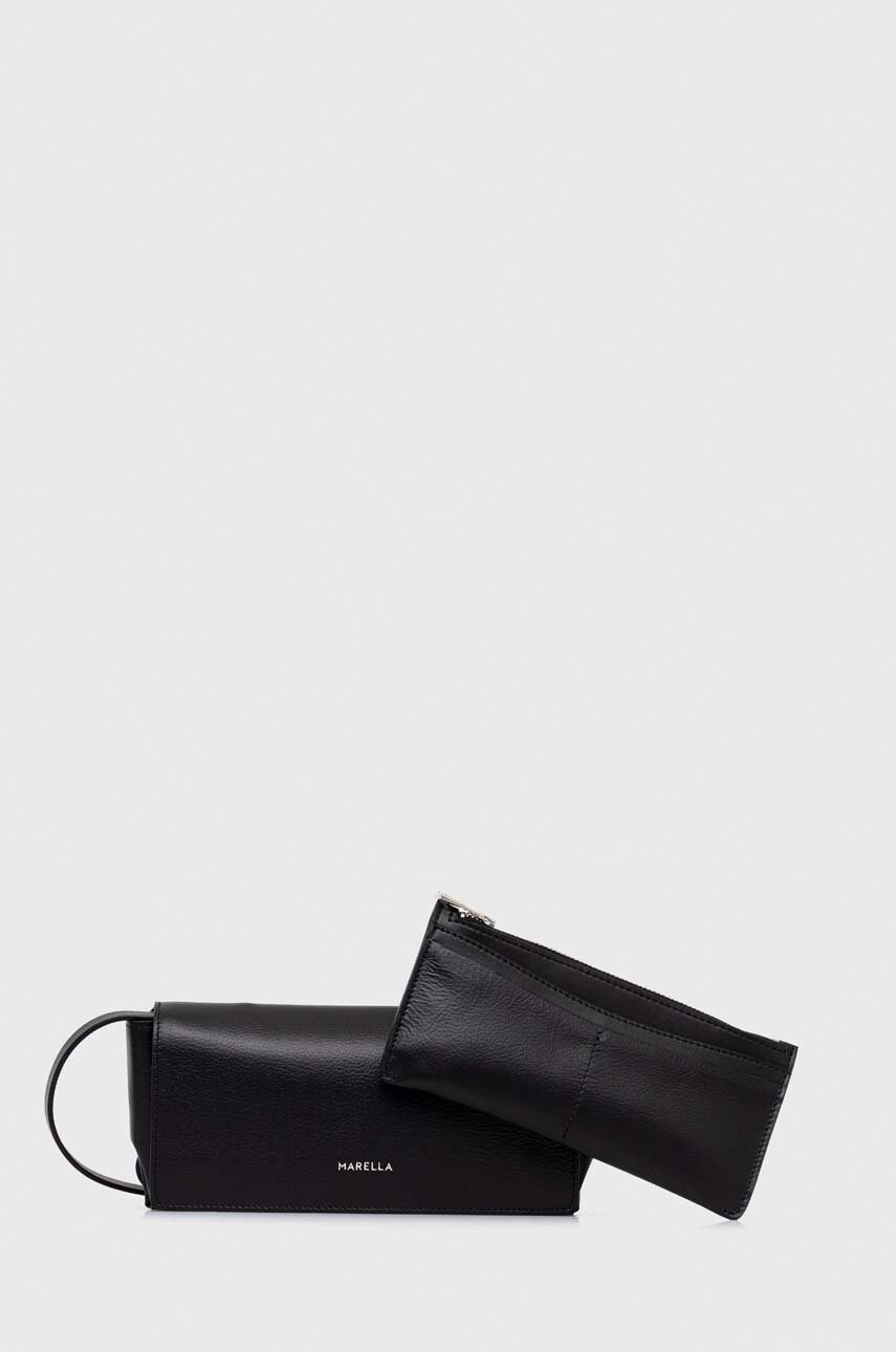 Marella poseta piele culoarea gri