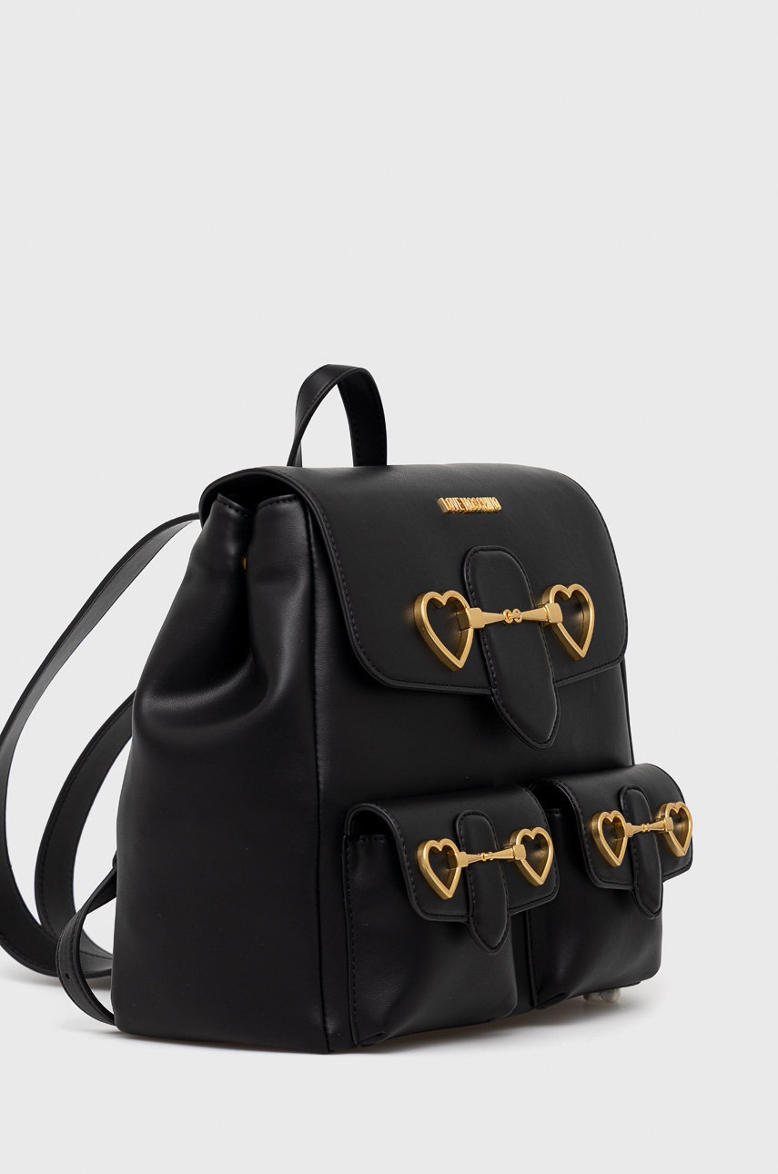 

Рюкзак Love Moschino жіночий колір чорний малий однотонний