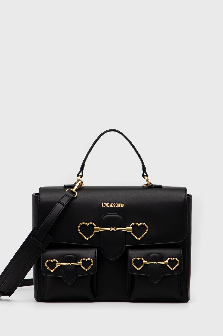 

Чанта Love Moschino в черно, Черен