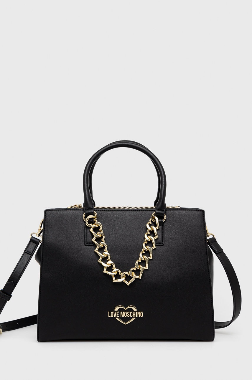 

Чанта Love Moschino в черно, Черен