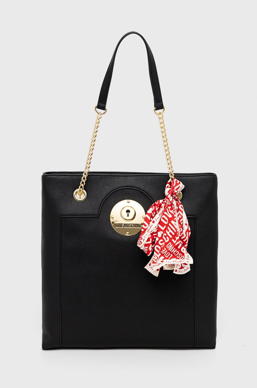 

Чанта Love Moschino в черно, Черен
