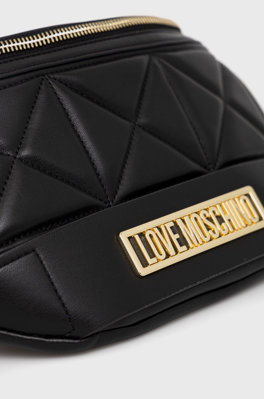 

Сумка на пояс Love Moschino колір чорний