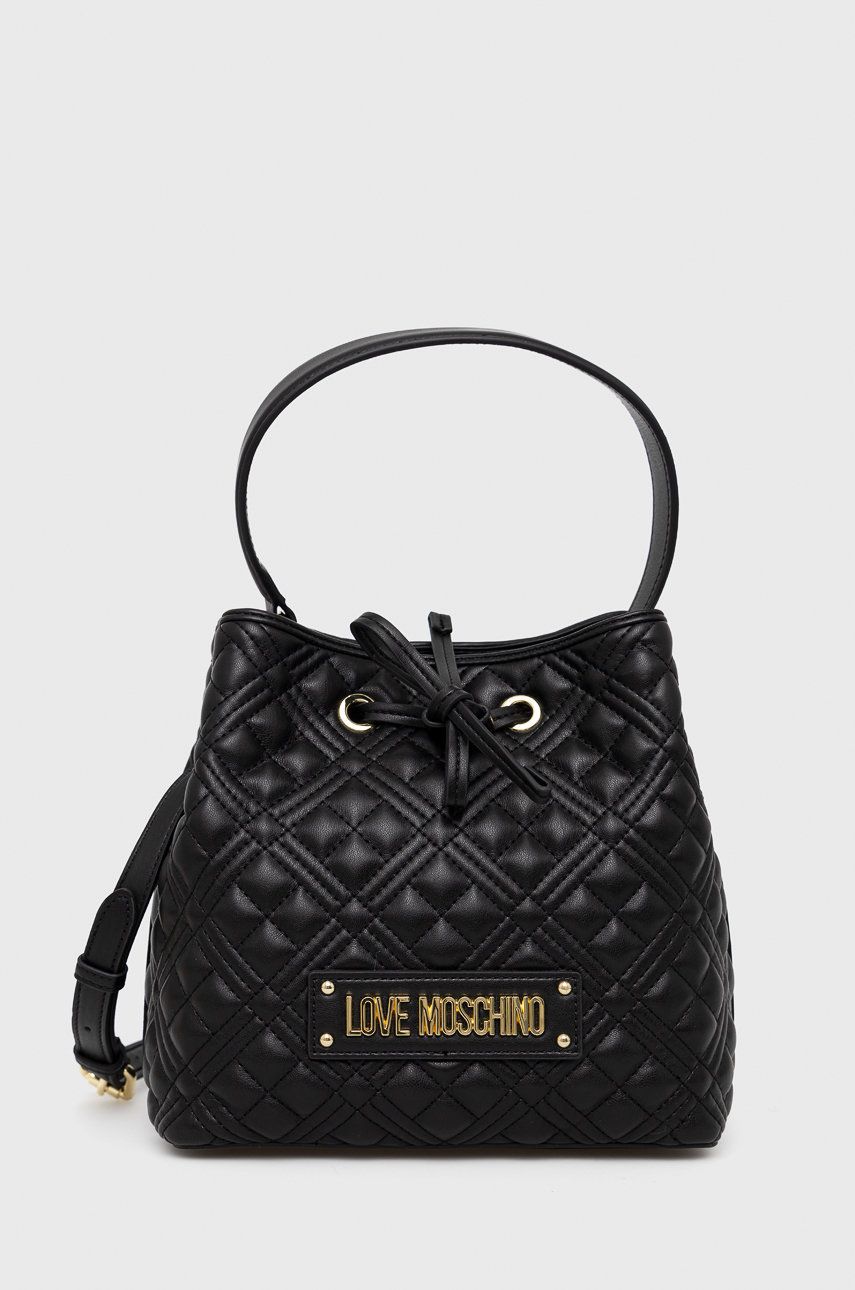 Love Moschino poseta culoarea negru answear.ro imagine noua 2022