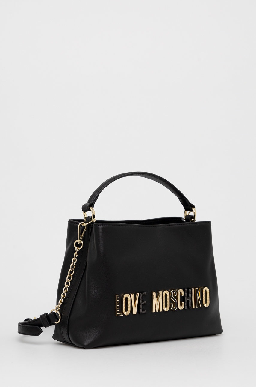 

Кожаная сумочка Love Moschino цвет чёрный