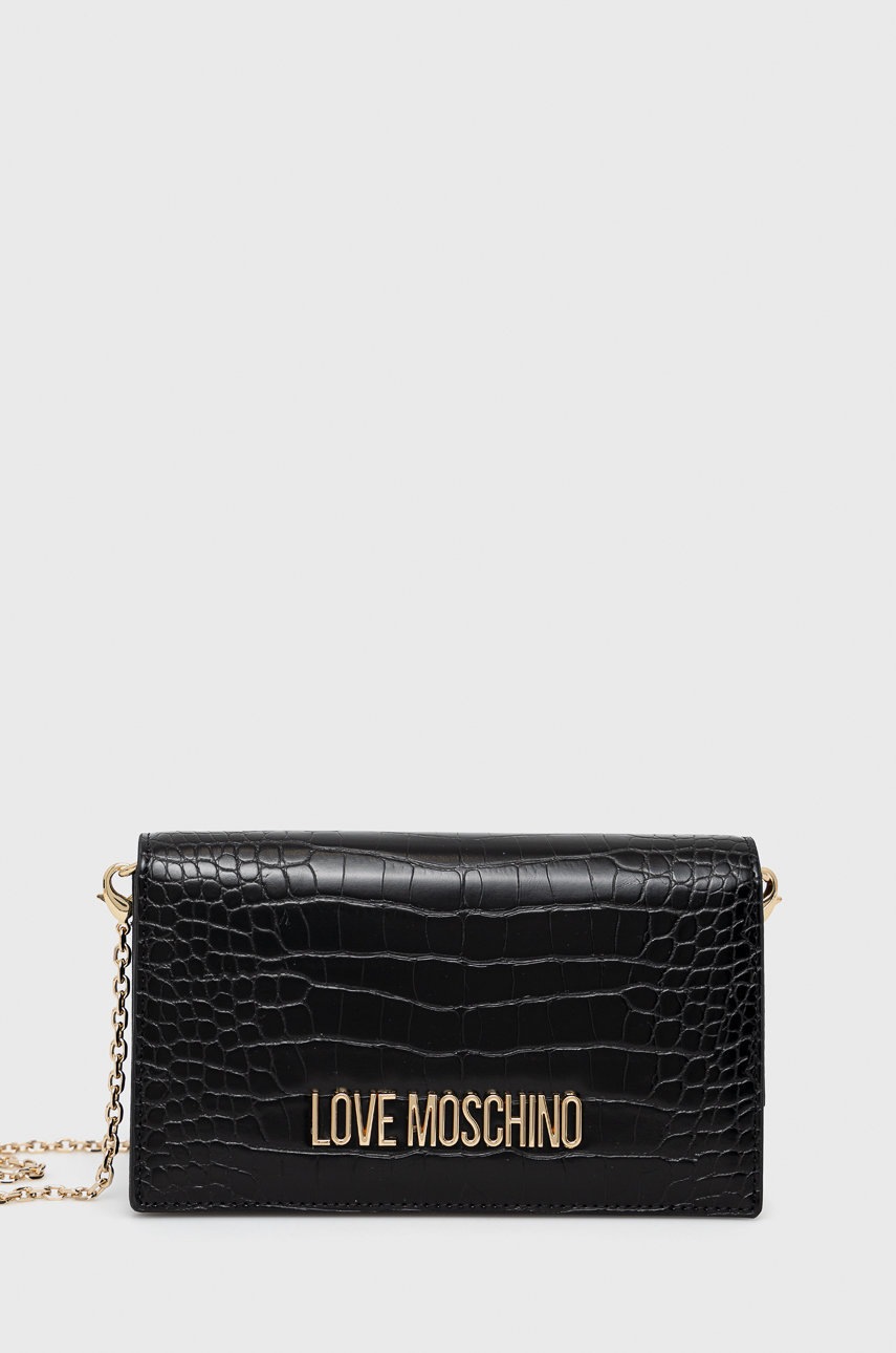 

Клъч Love Moschino в черно, Черен