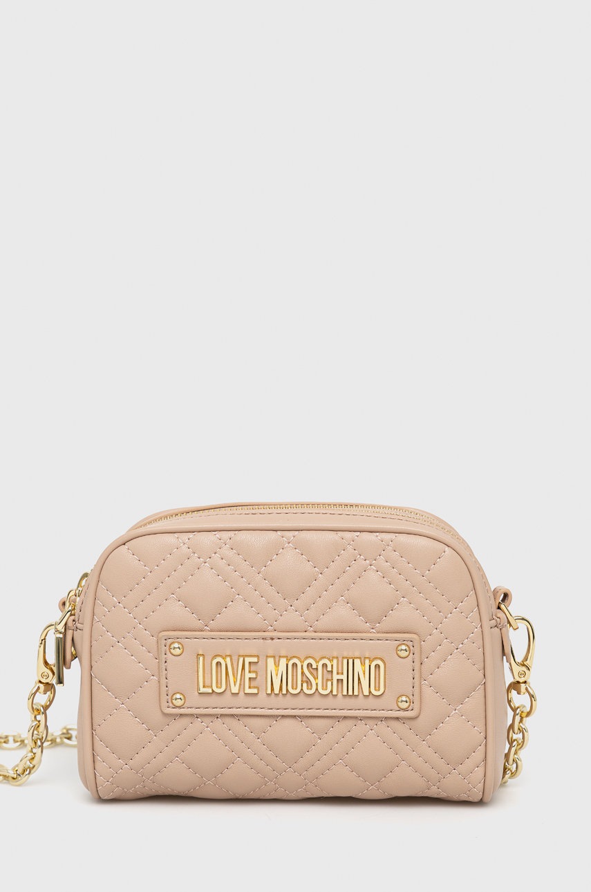 

Чанта Love Moschino в бежово, Бежов
