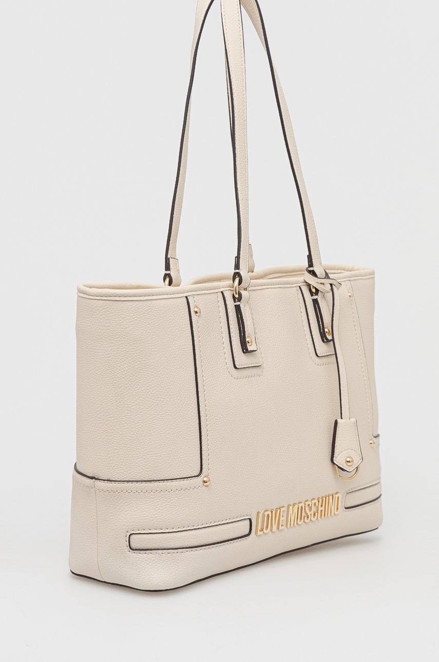 

Сумочка Love Moschino колір бежевий
