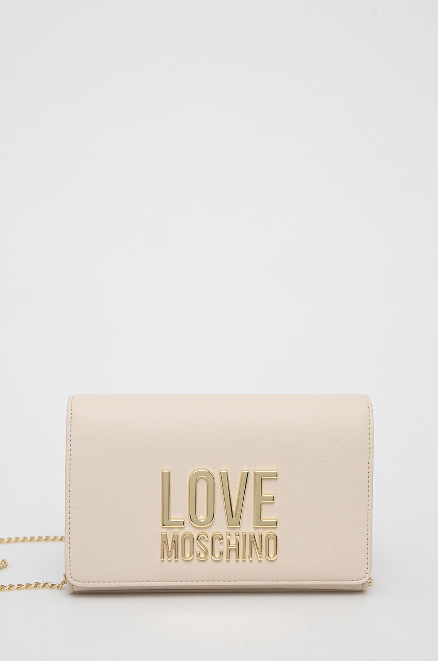 

Чанта Love Moschino в бежово, Бежов