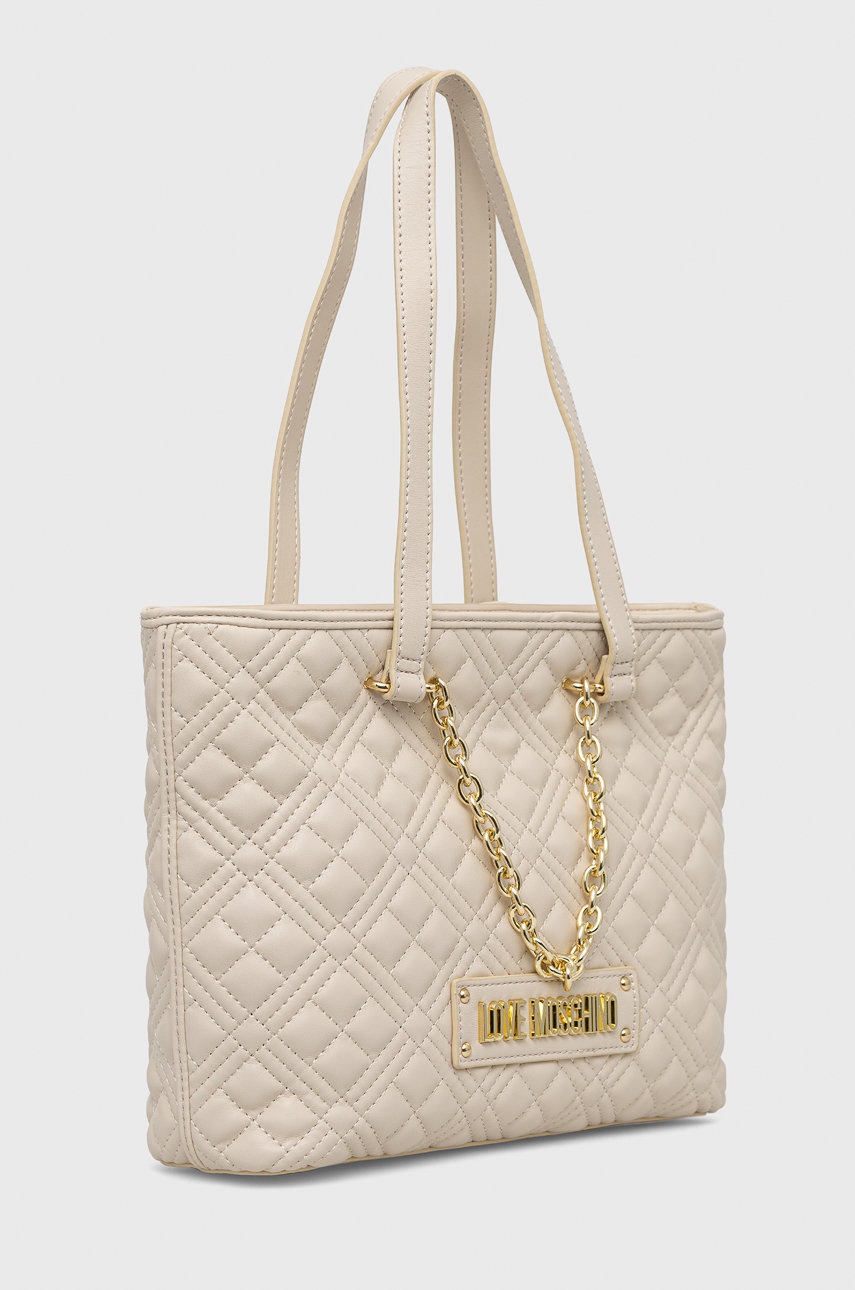 

Сумочка Love Moschino колір бежевий