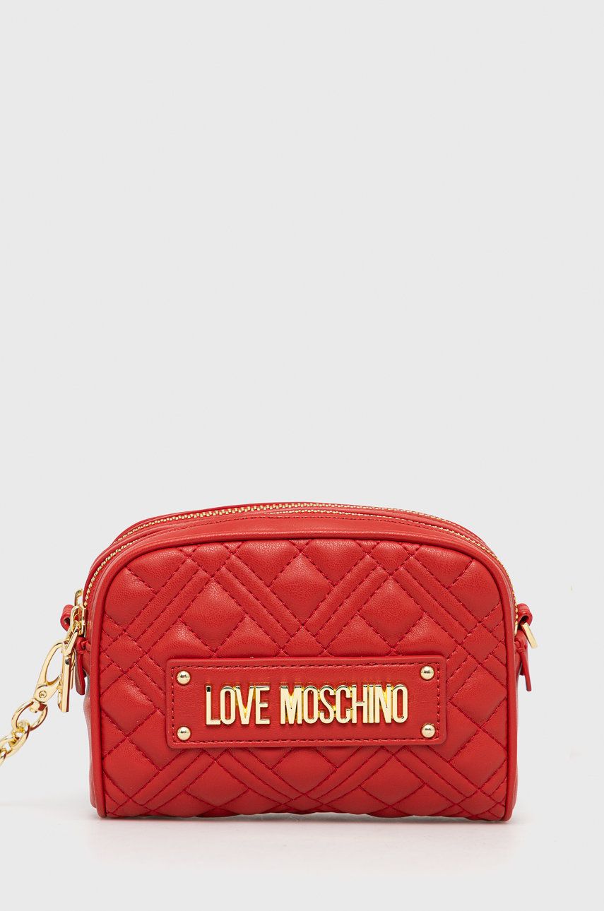 Love Moschino poseta culoarea rosu Accesorii