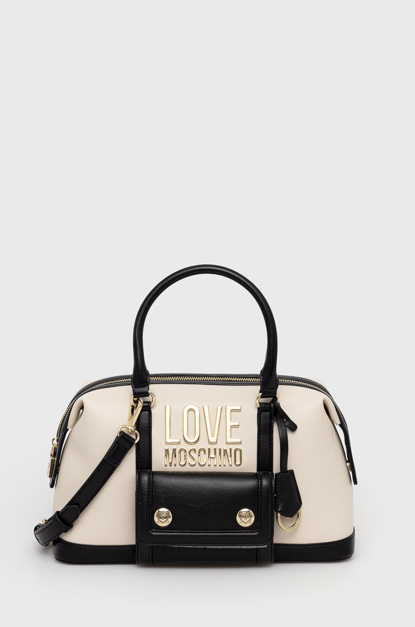 

Чанта Love Moschino в бежово, Бежов