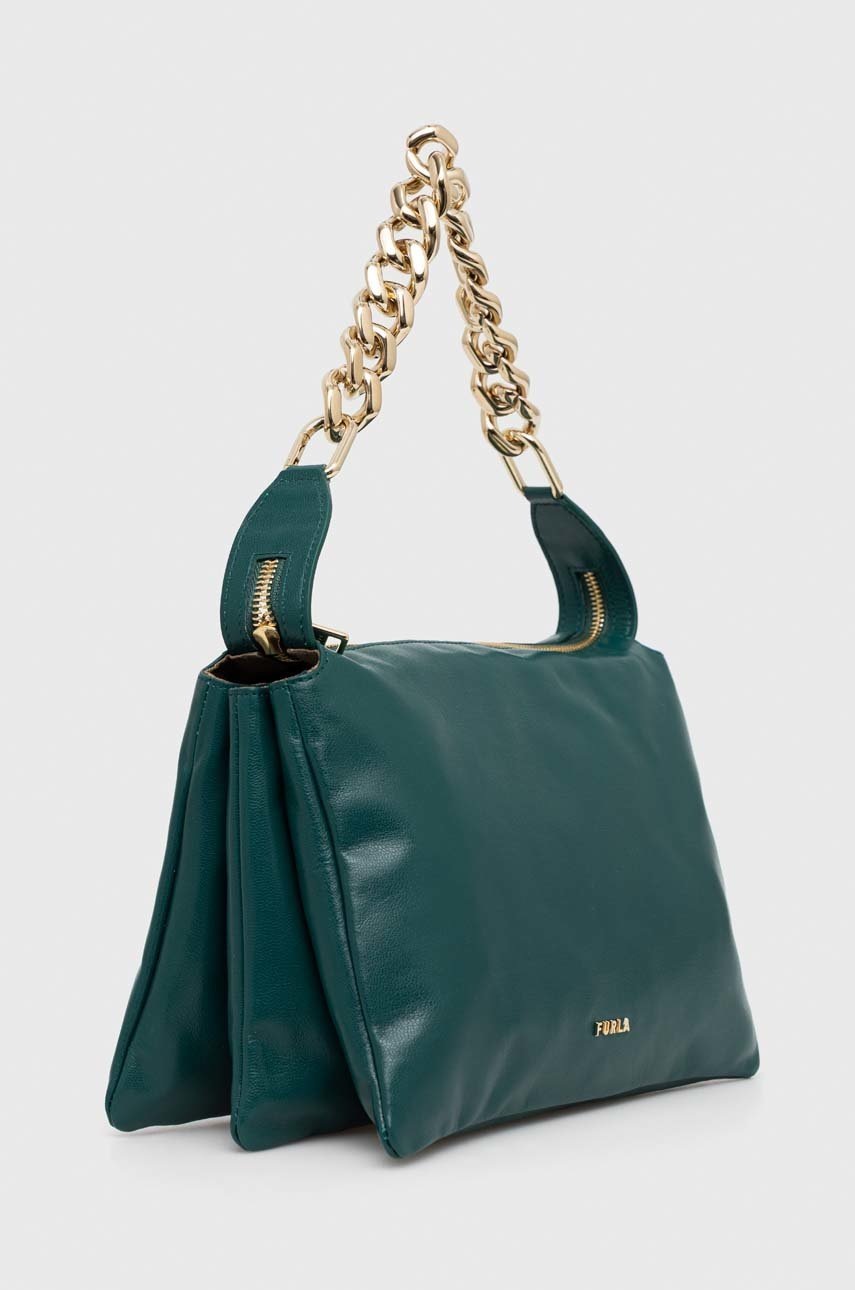 

Кожаная сумочка Furla Piuma цвет зелёный