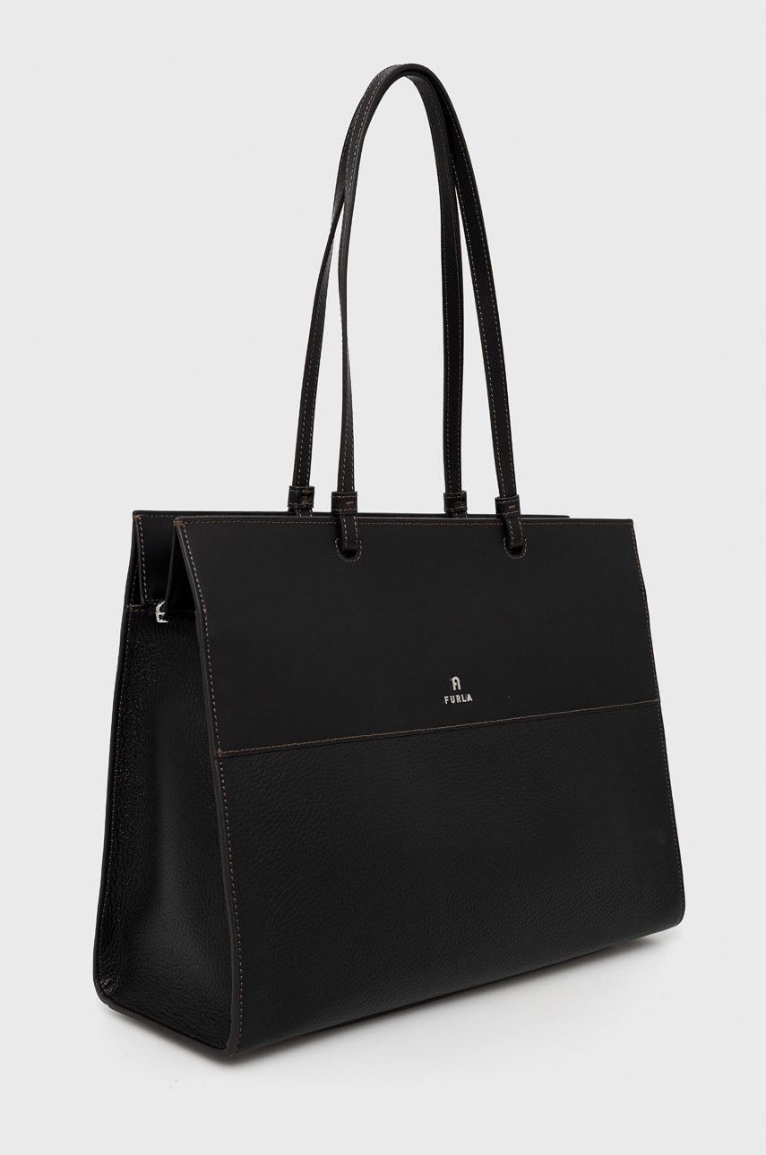 

Кожаная сумочка Furla цвет чёрный