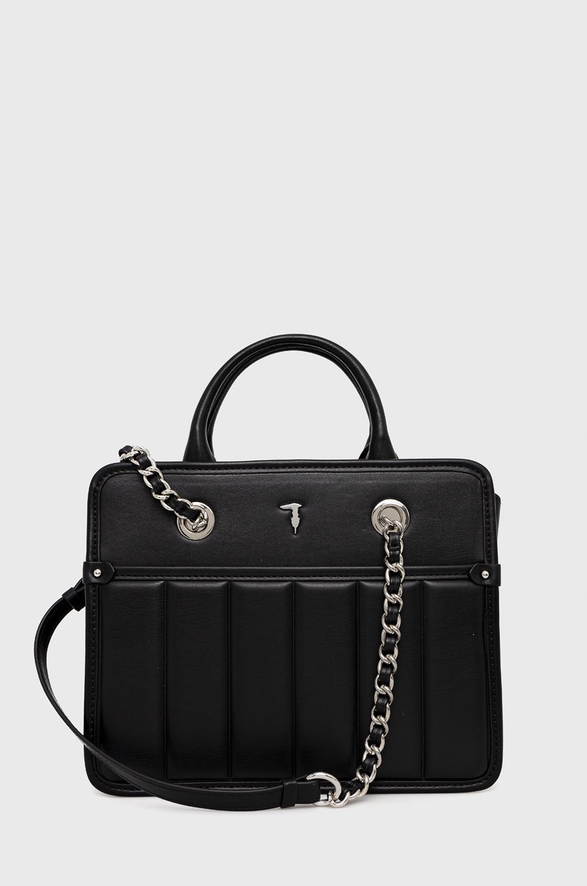 

Чанта Trussardi в черно, Черен