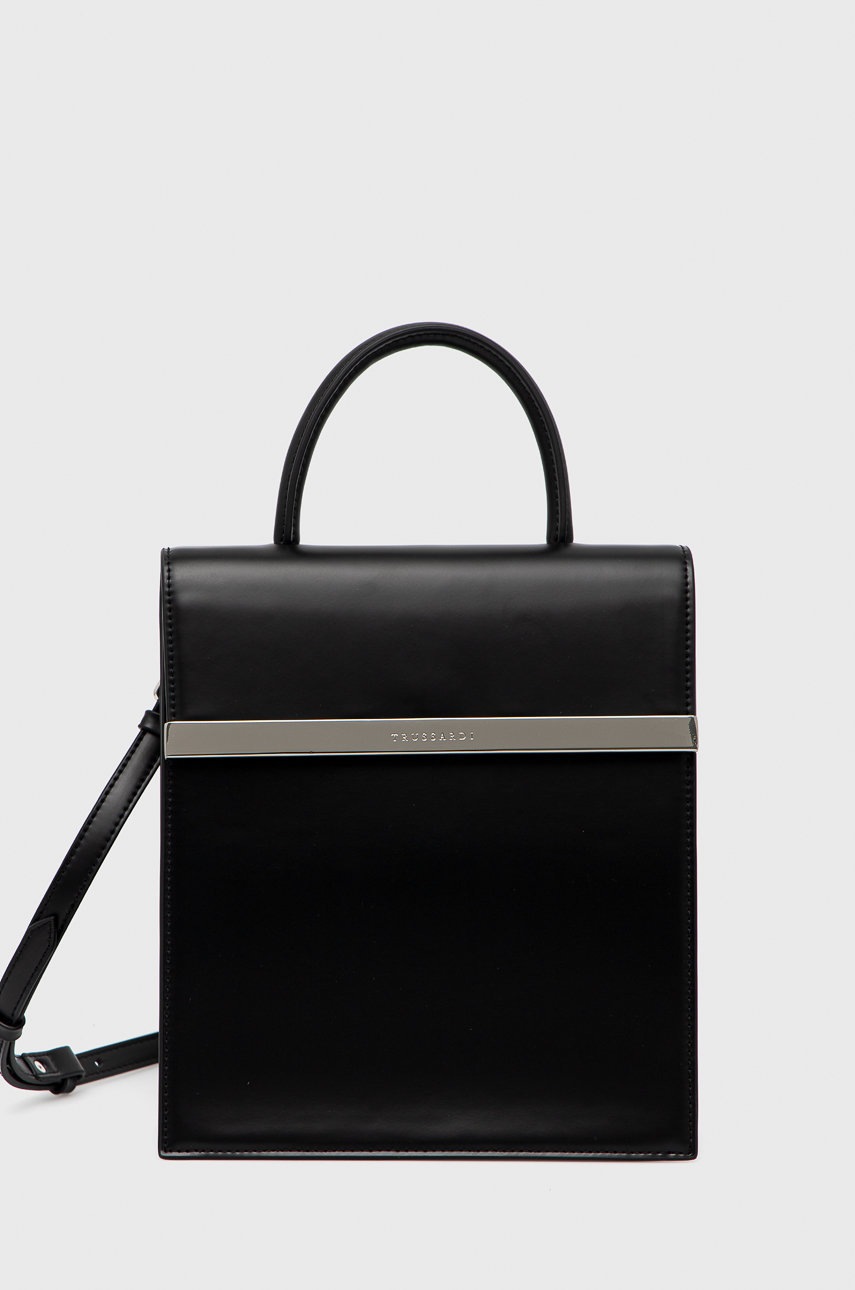 

Чанта Trussardi в черно, Черен