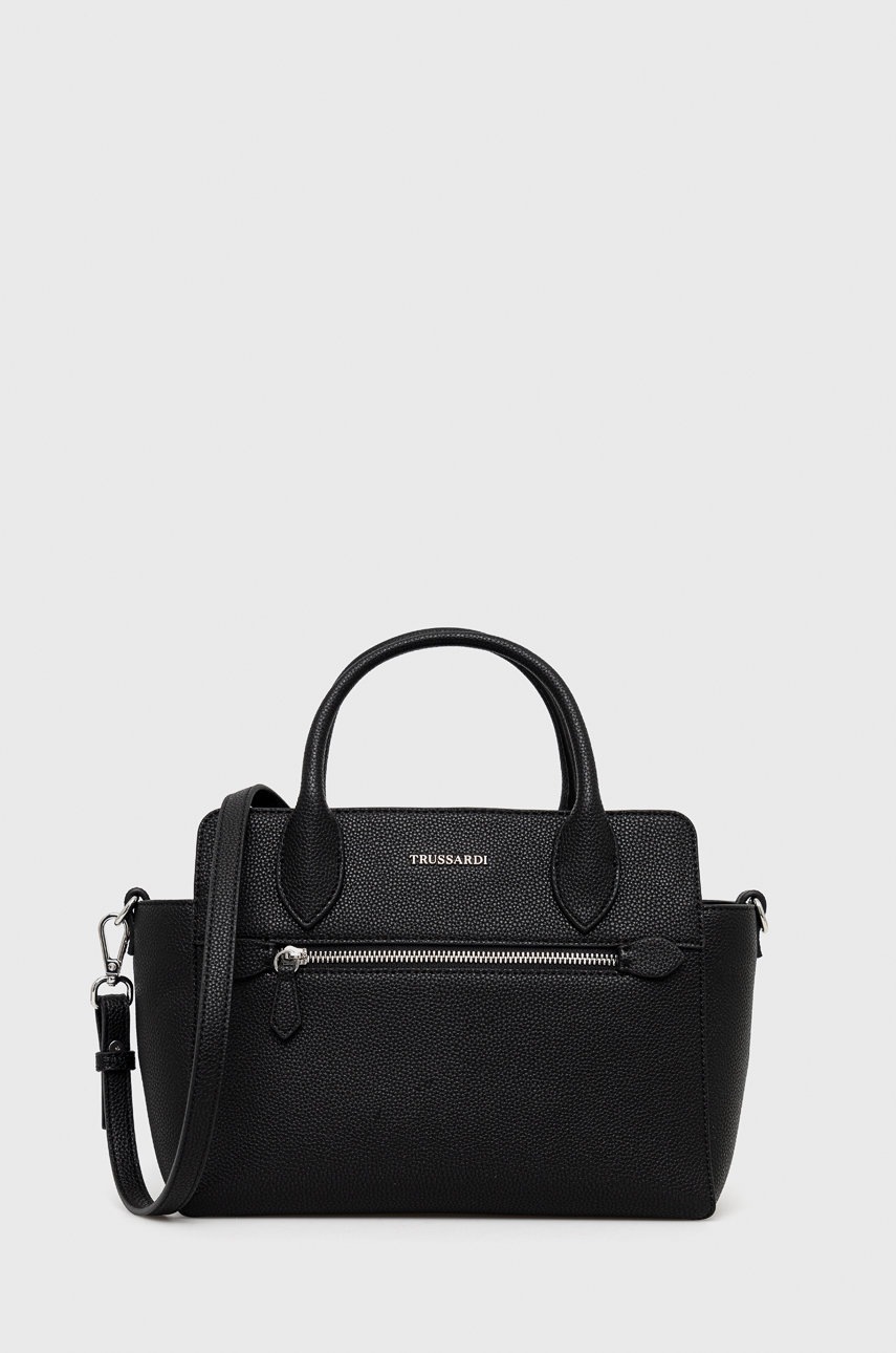 

Чанта Trussardi в черно, Черен